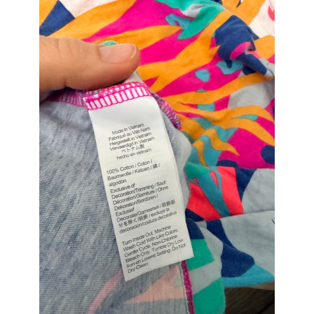 Crewcuts Girls Multicolor Tropical Print Cotton Summer Dress - Picture 7 of 7